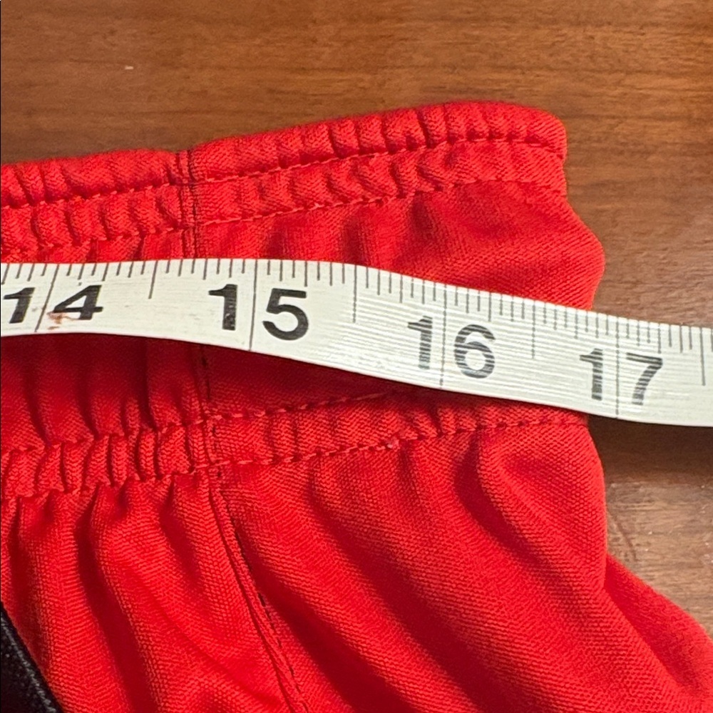 And1 Mens Red Joggers with Black Stripe pockets large - Picture 8 of 8